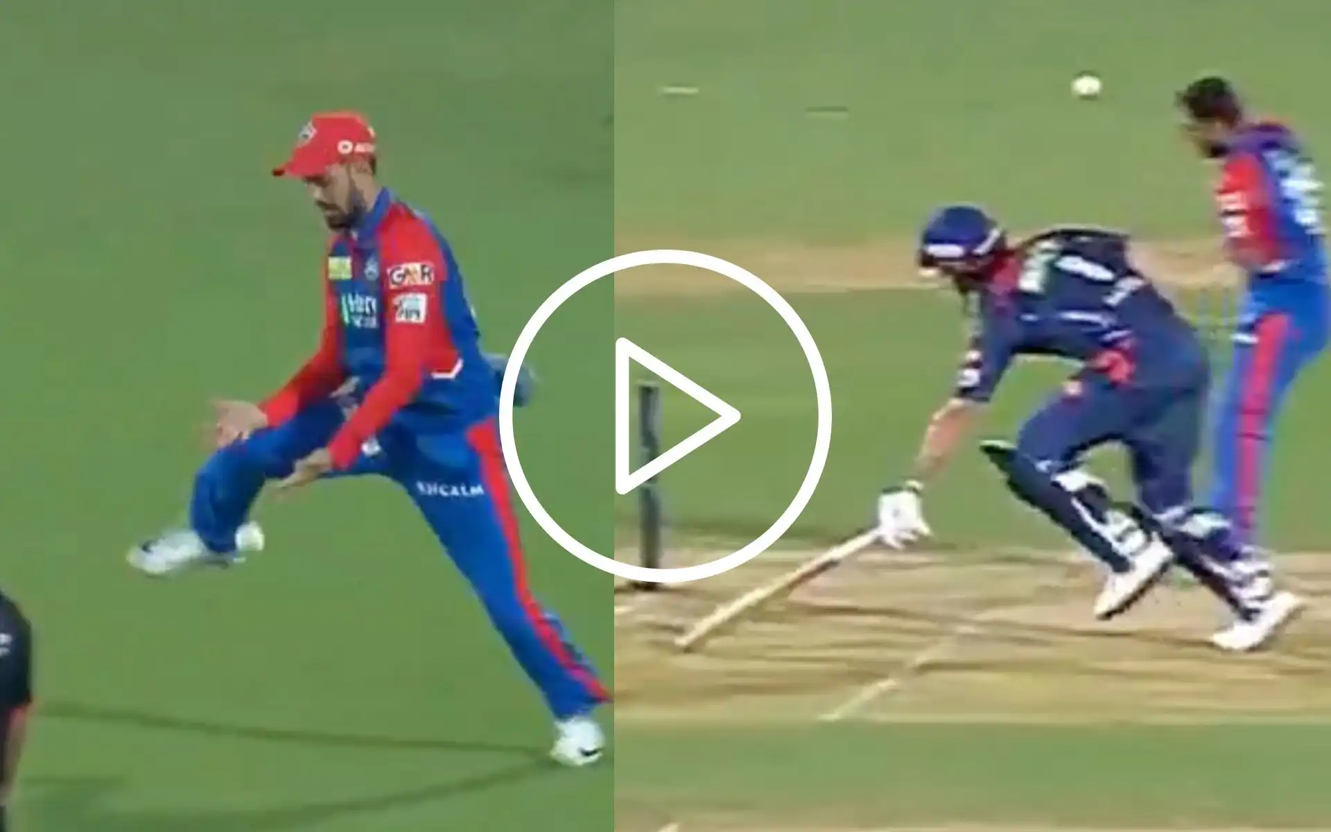 [Watch] Sameer Rizvi Hits Mitchell Marsh With The Ball After Dropping Pooran